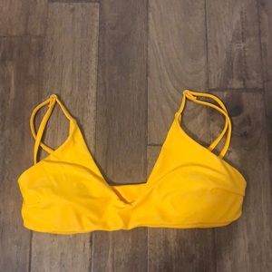 zaful yellow bikini top